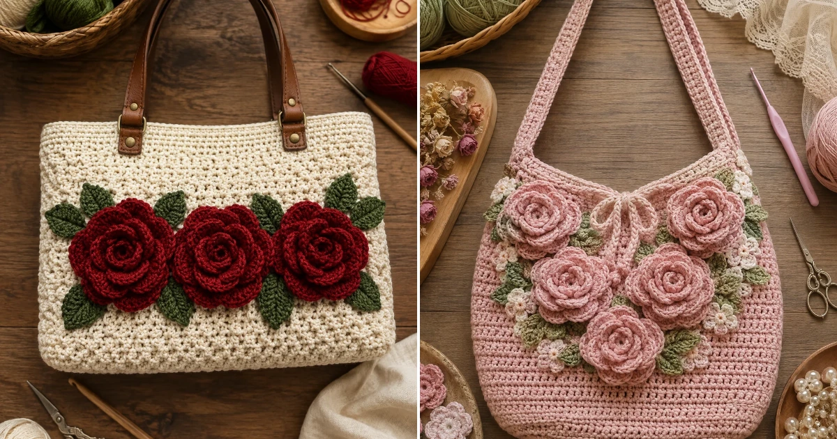 Crochet rose bag: 7 Amazing DIY Ideas for 2026 crochet rose bag