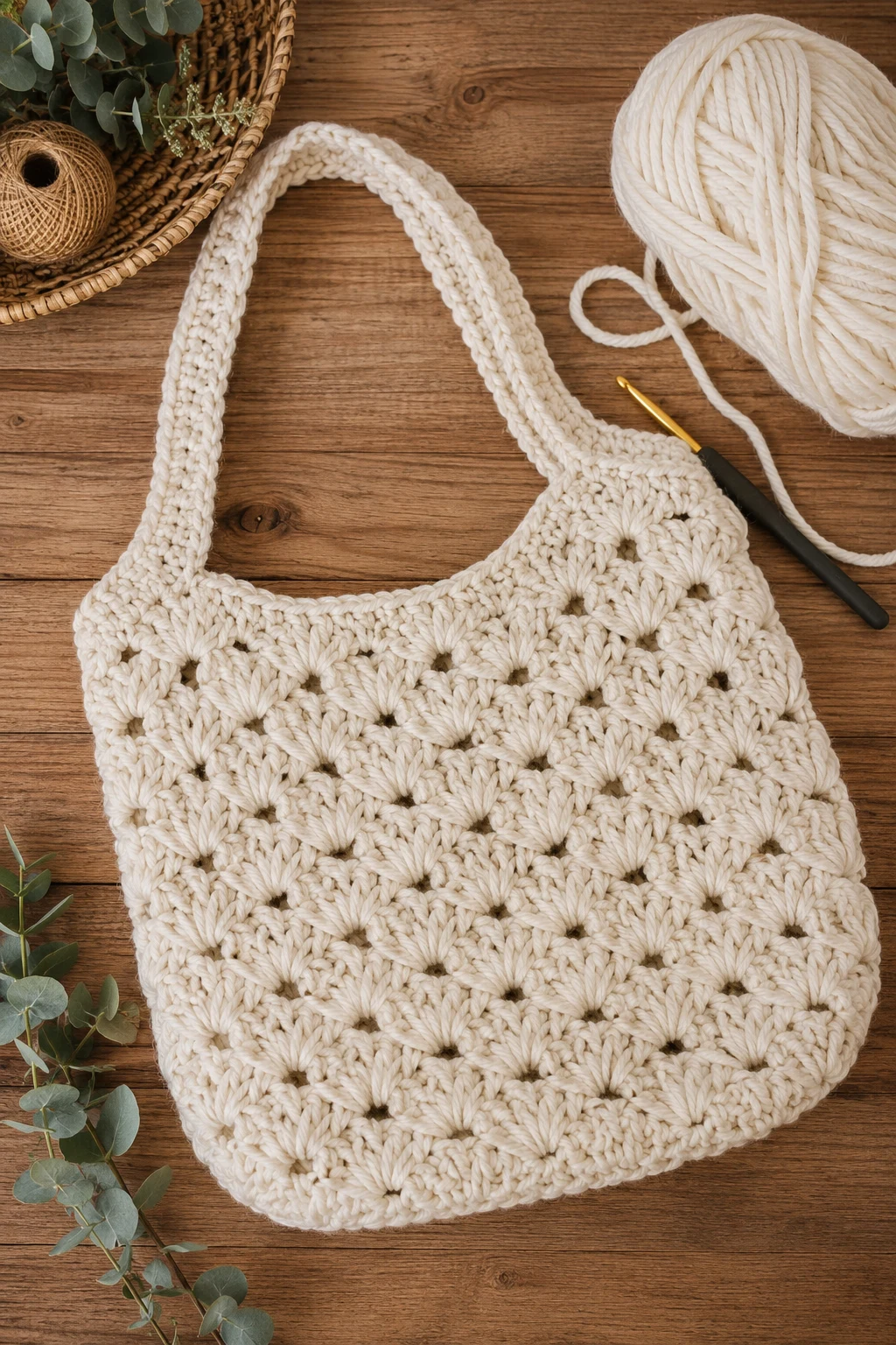 Crochet Shell Bag Pattern Free Starter — crochet shell bag style outfit