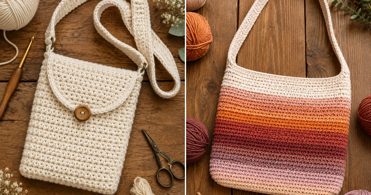 15 Crochet Shoulder Bag Ideas to Make This Season crochet shoulder bag