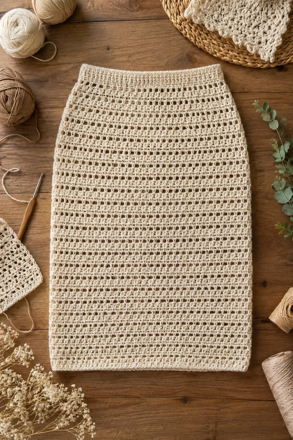 Crochet Pencil Skirt — crochet skirt ideas style outfit