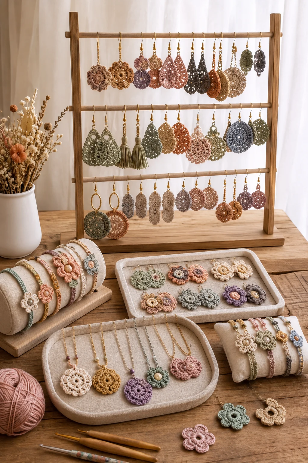 The Jewelry-Style Crochet Display — crochet stall display ideas style outfit