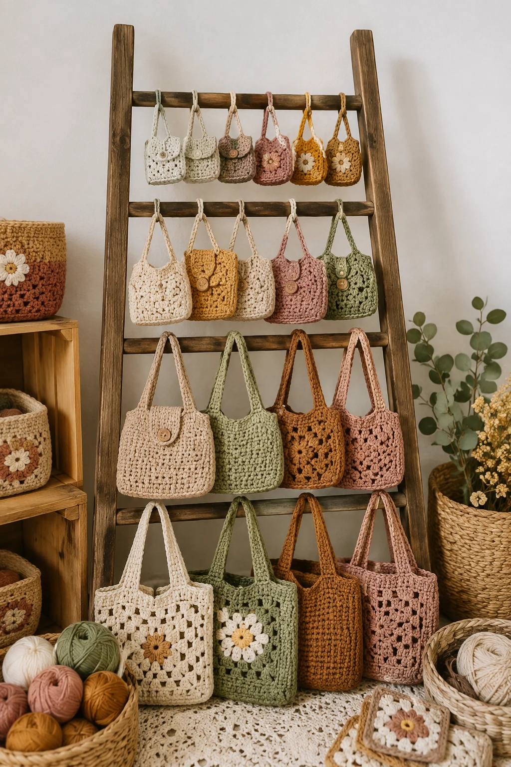 The Market Stall Display Ideas Ladder of Sizes — crochet stall display ideas style outfit