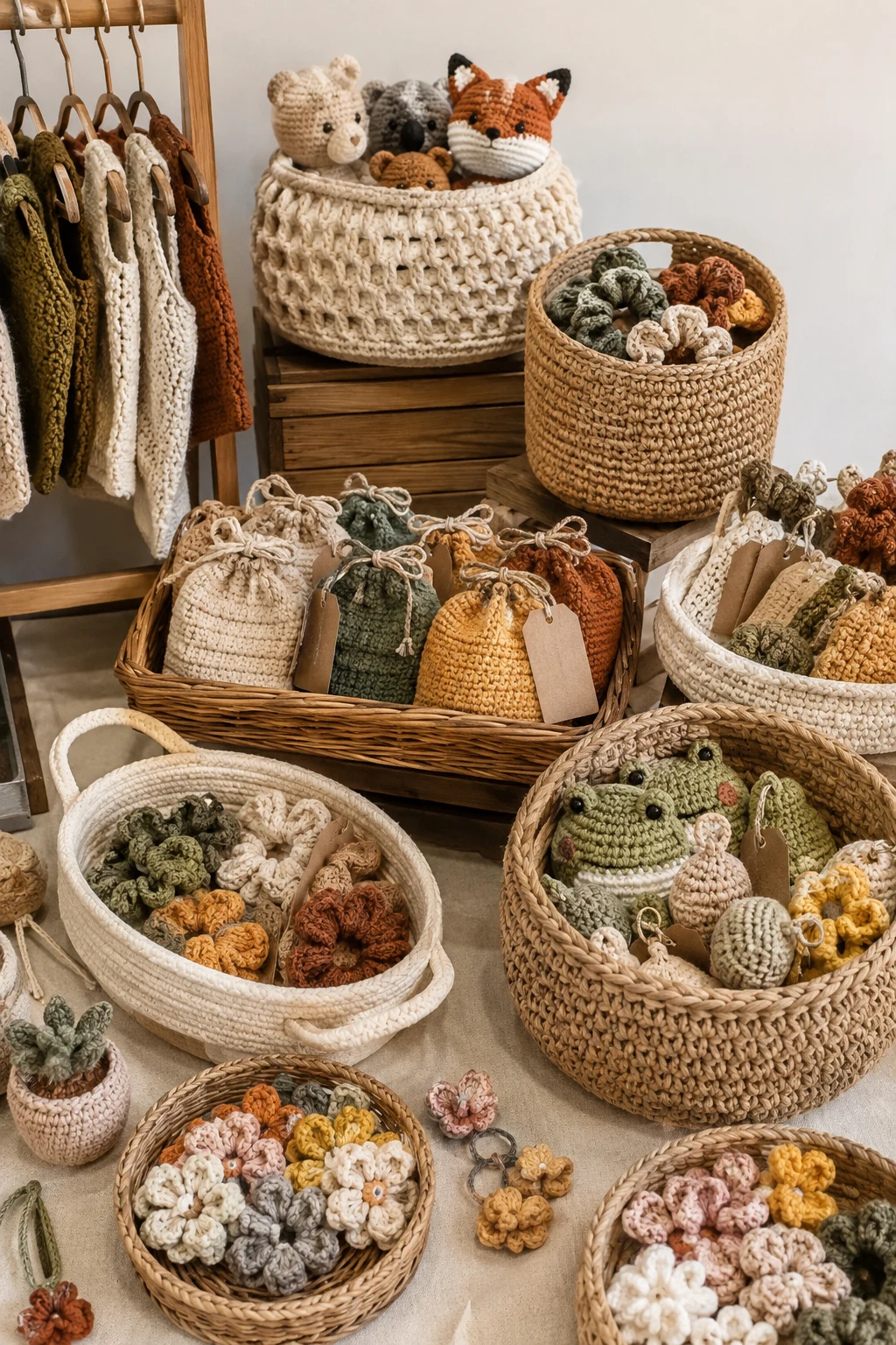 The Basket Collection — crochet stall display ideas style outfit