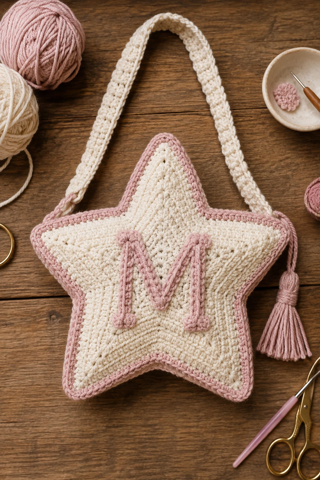 Personalized Monogram Star Bag — crochet star bag style outfit