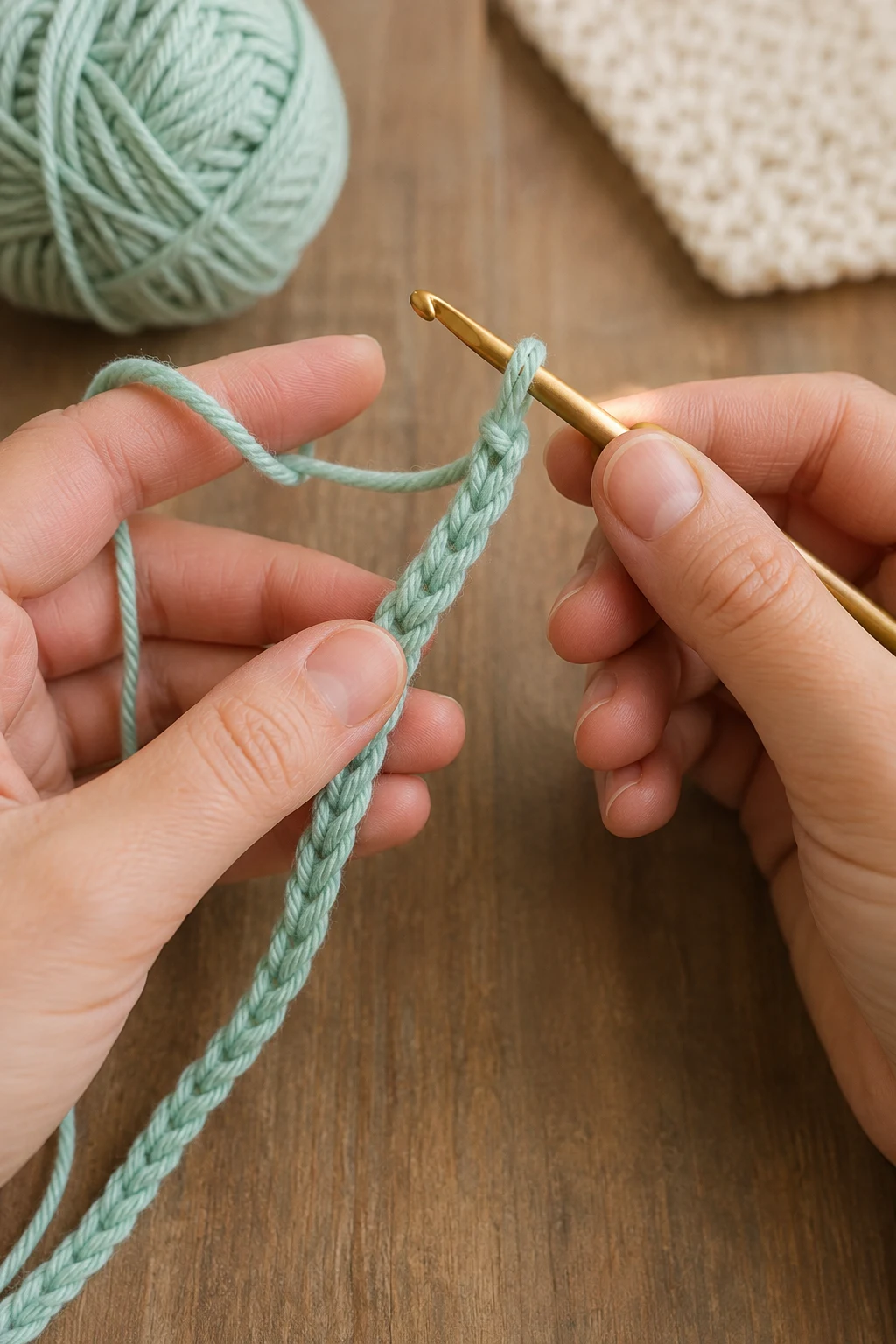 hands actively performing the