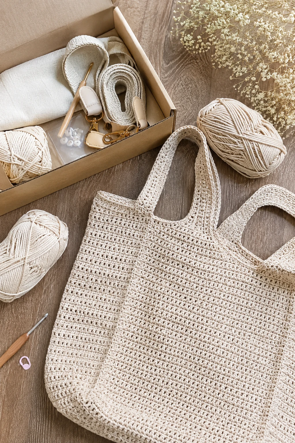 Crochet Tote Bag DIY Kit Style — crochet tote bag ideas style outfit