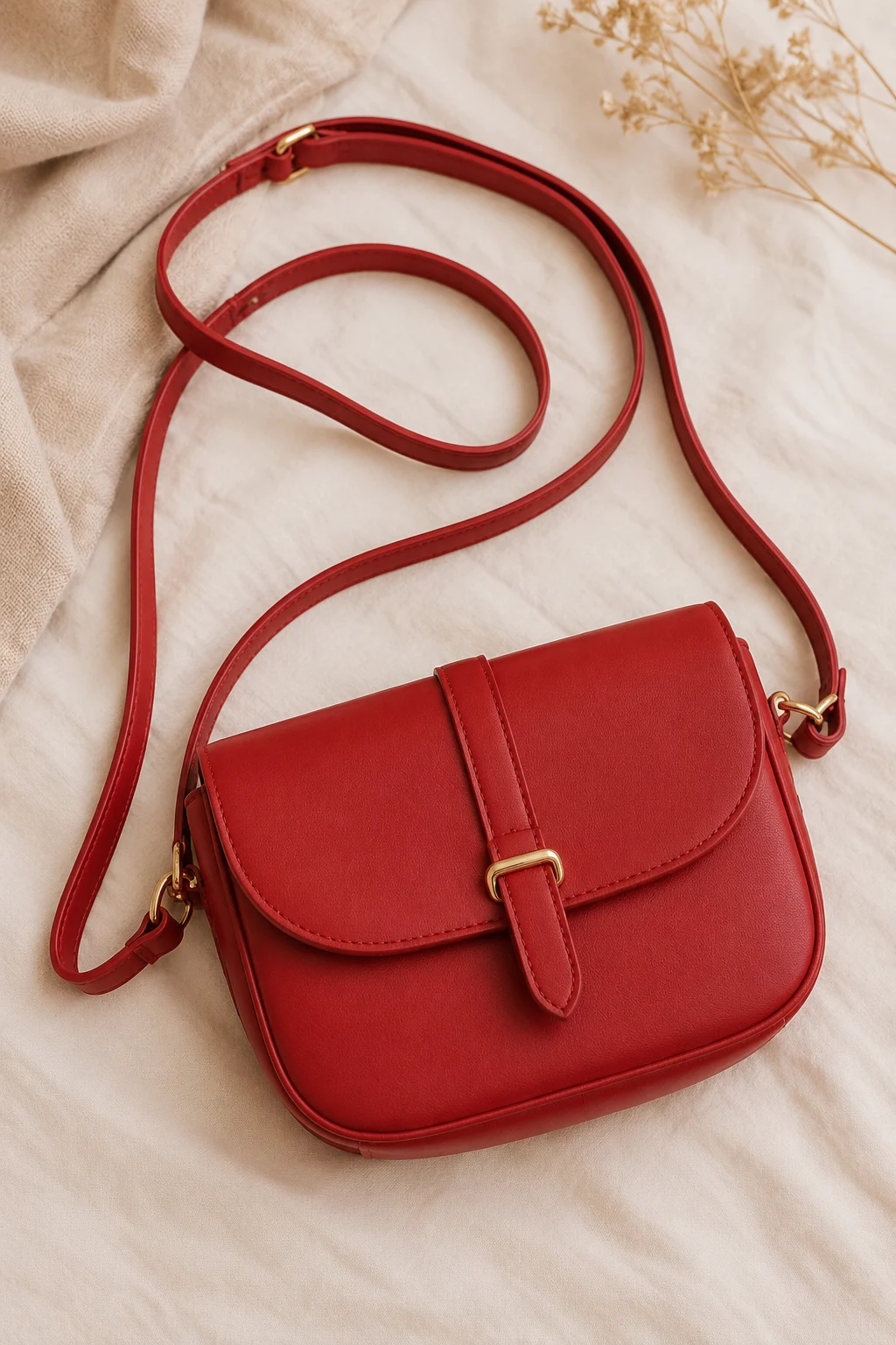 Cherry Red Crossbody — Cute bags style outfit