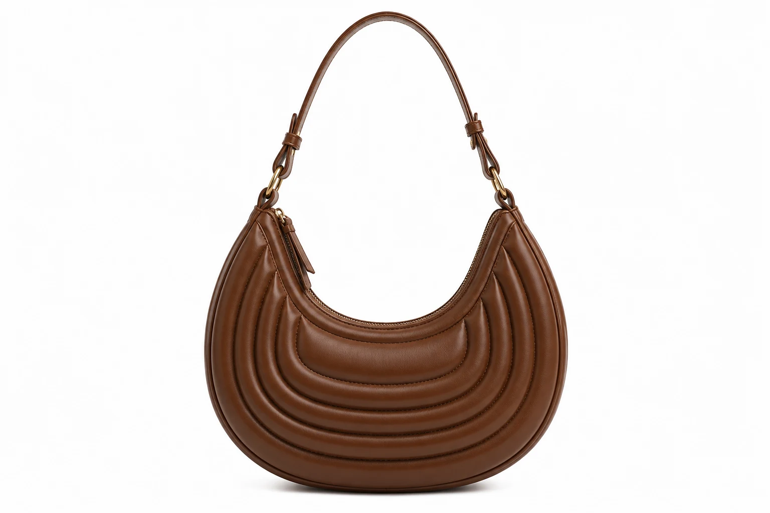 JW PEI Maze Crescent Shoulder Bag in Brown