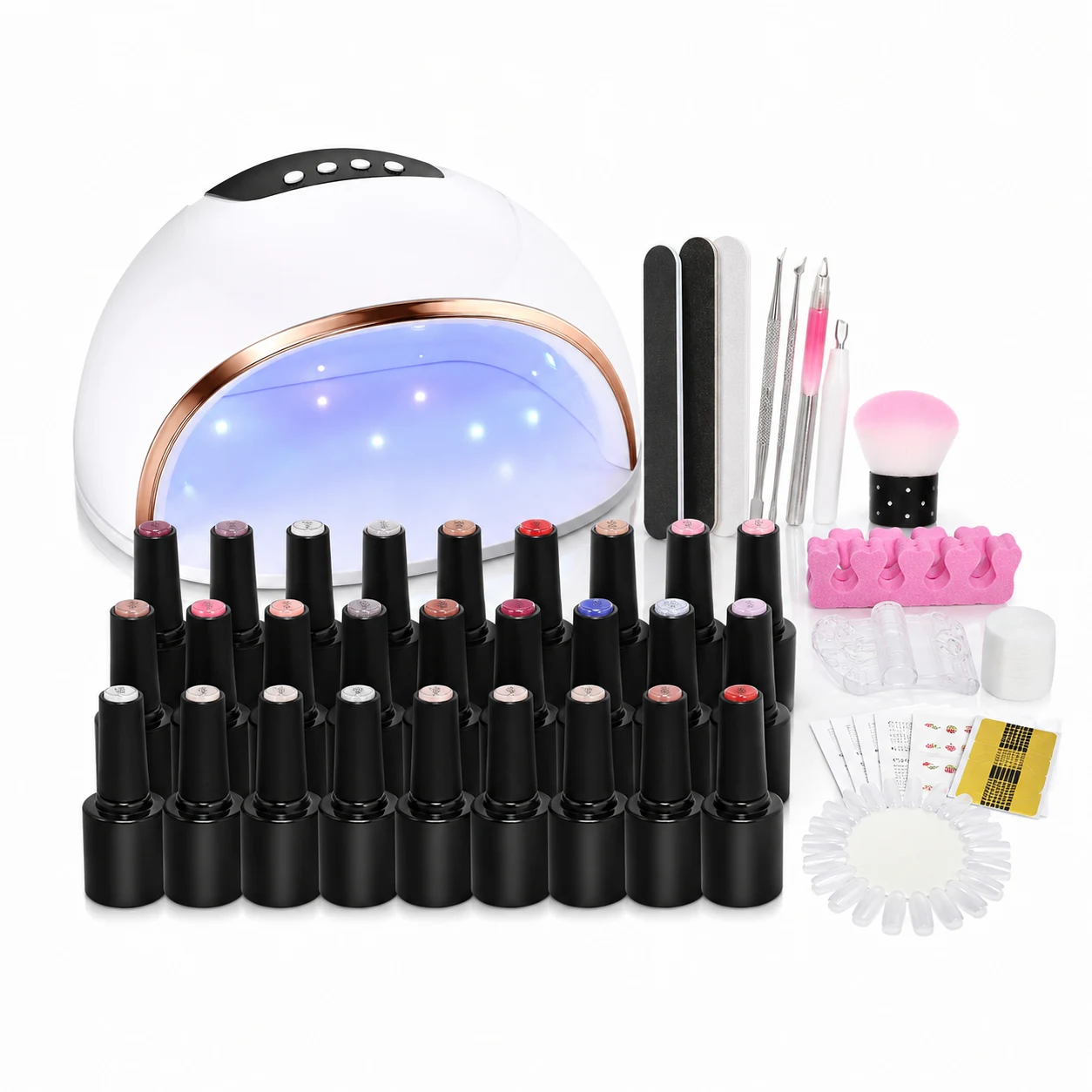 Beetles Gel Polish Starter Kit with UV LED Nail Lamp