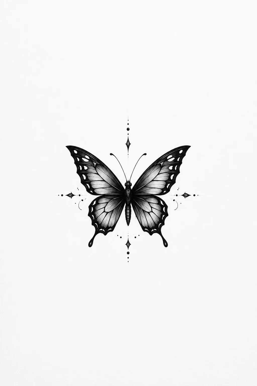 Tiny Trouble — A Dark Butterfly Tattoo Small Enough for Everyday Ink — dark butterfly tattoo style outfit