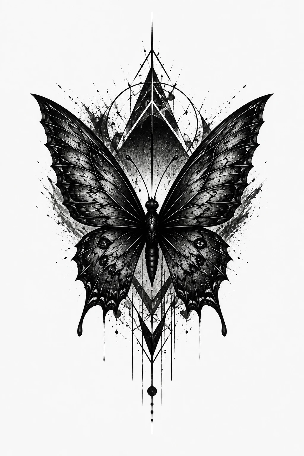 Dark Butterfly for Men — Bold Blackwork Energy — dark butterfly tattoo style outfit