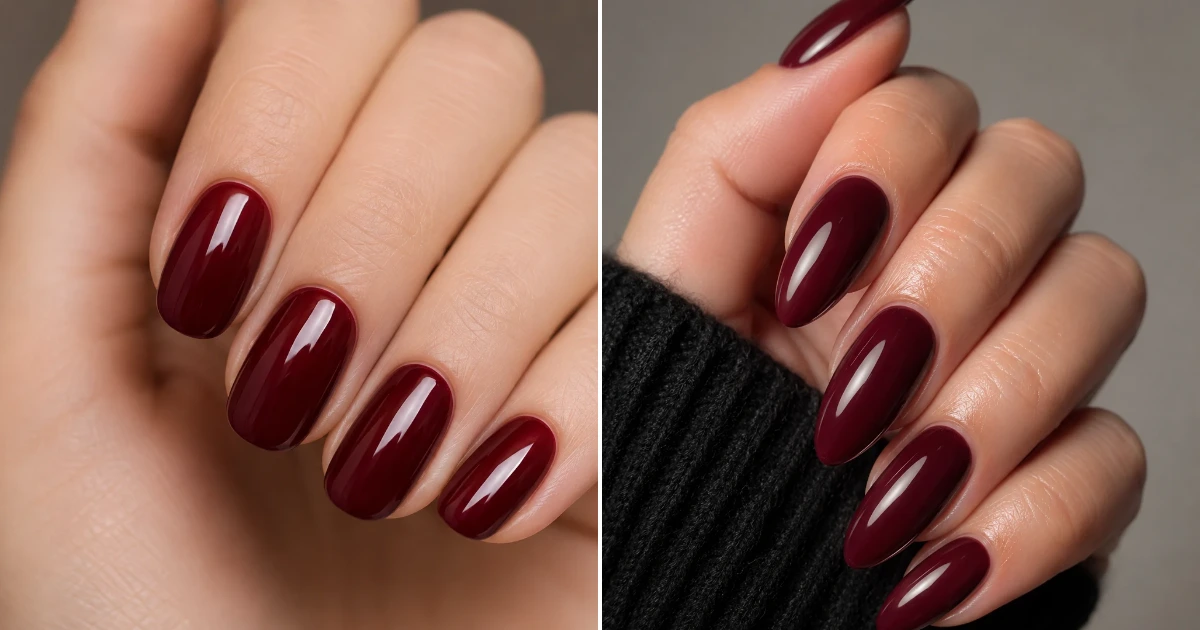 Dark cherry red nail: 20 Chic Nail Designs for 2026 dark cherry red nail