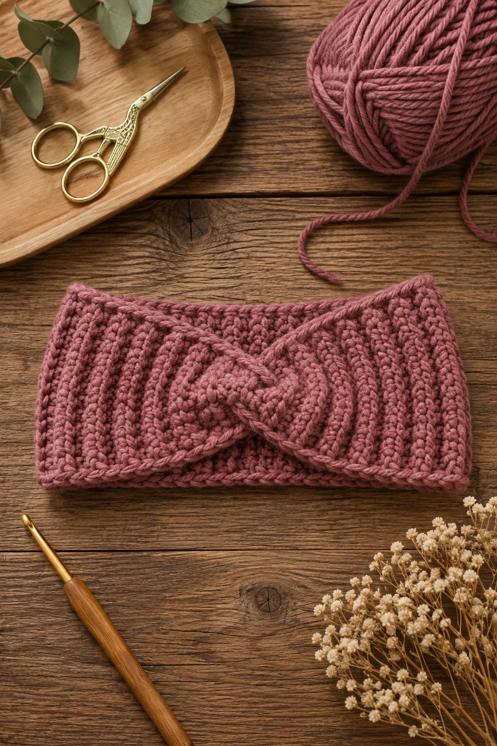 Simple Ribbed Headband — easy crochet ideas for beginners simple style outfit
