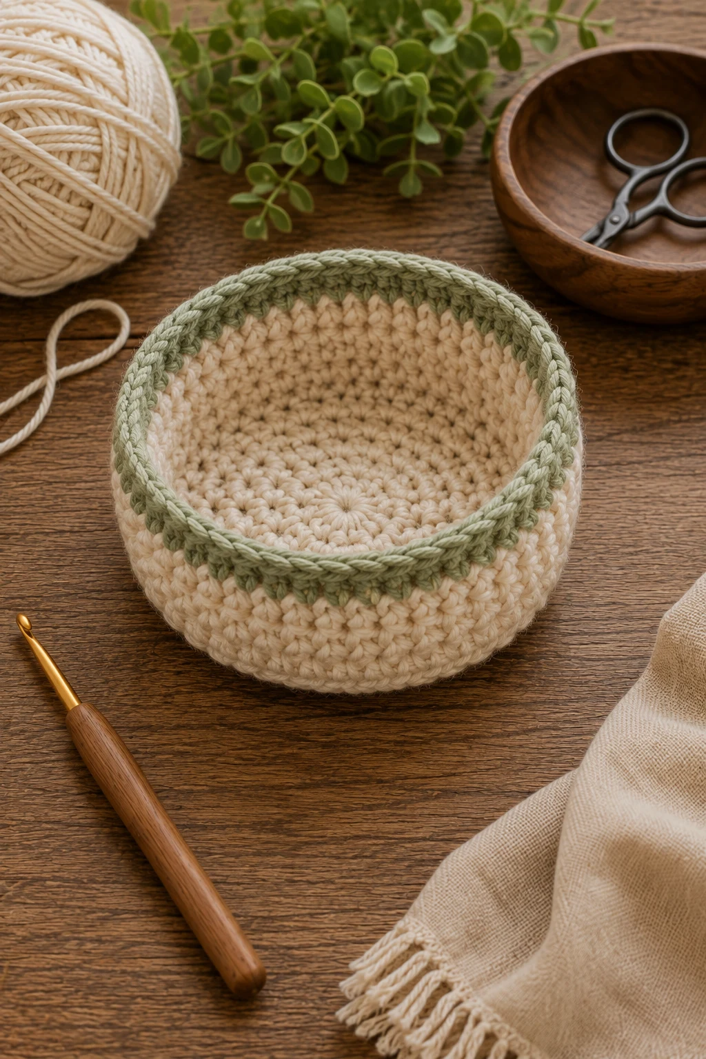 Mini Crochet Basket — easy crochet ideas for beginners simple style outfit