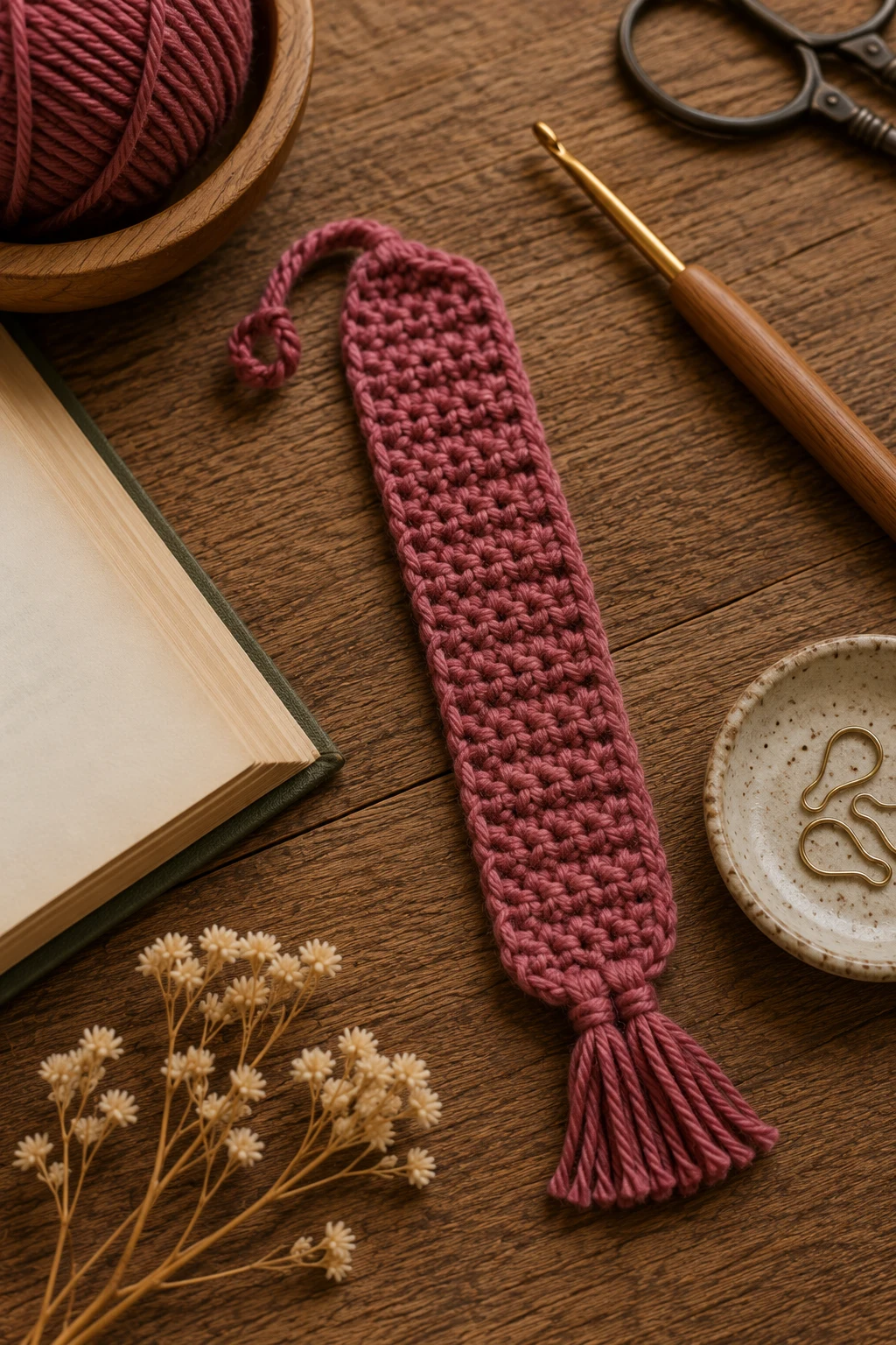 Classic Crochet Bookmark — easy crochet ideas for beginners simple style outfit