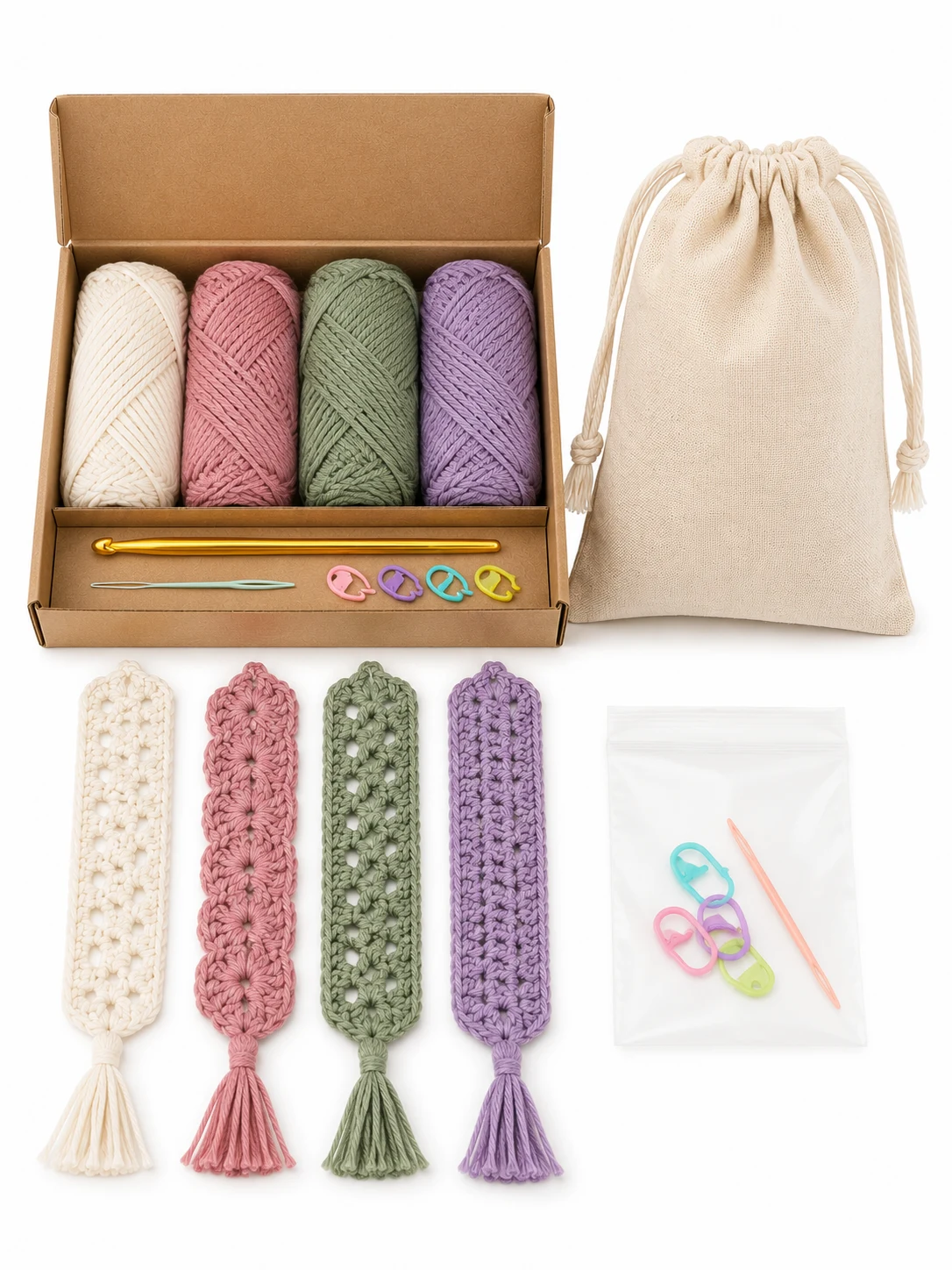 Crochet Bookmark Kit for Beginners