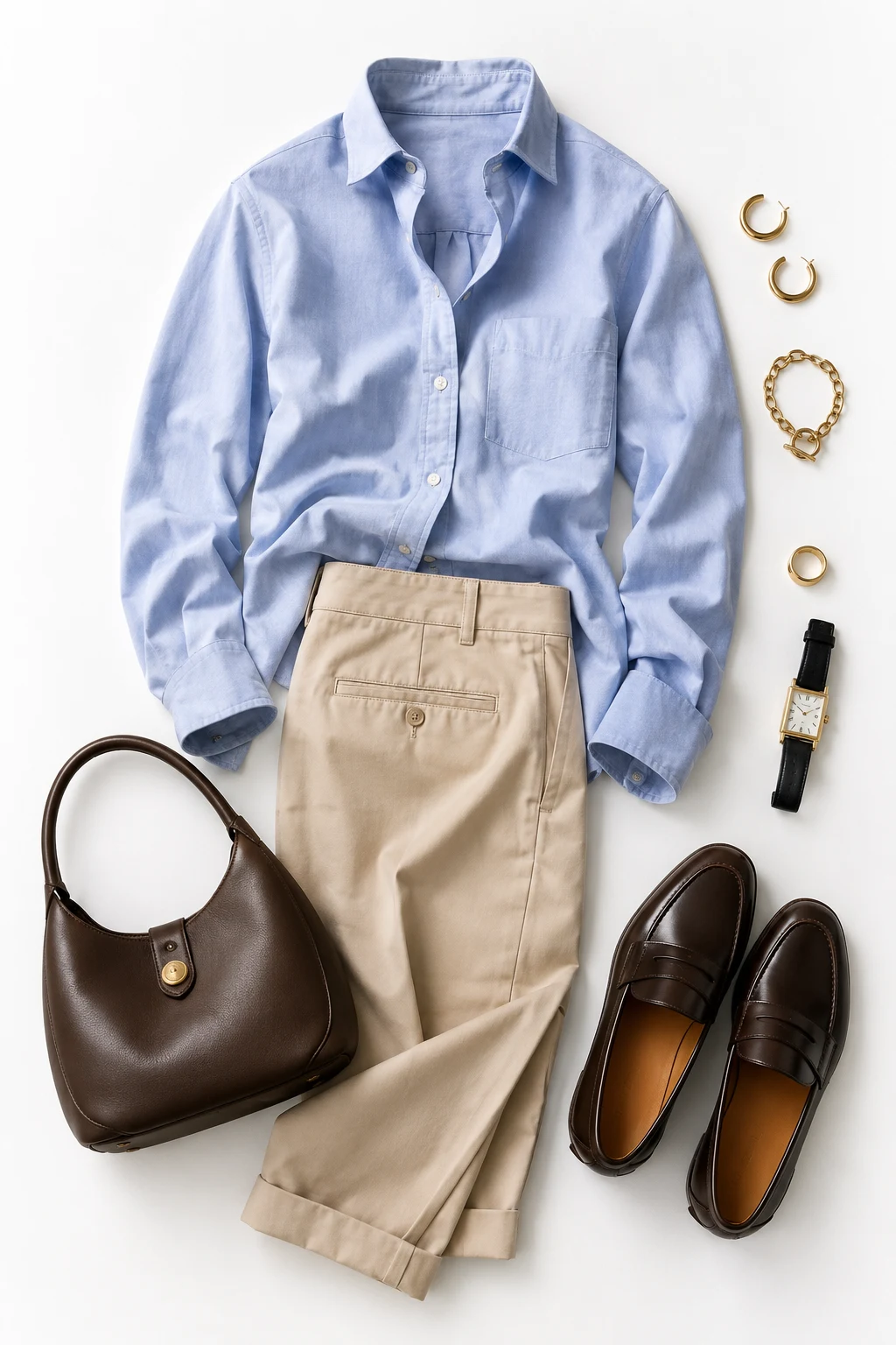The Ivy Everyday Outfit: Oxford Shirt, Chinos, Penny Loafers — Everyday Outfit style outfit