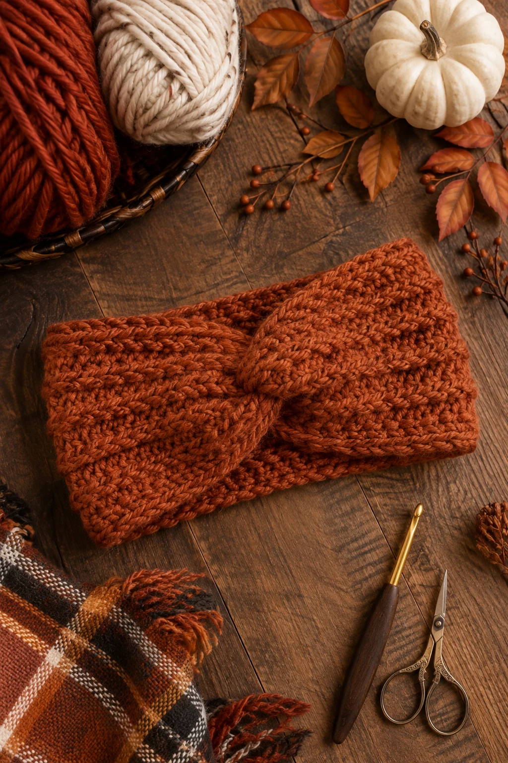 Cozy Harvest Headband — Fall Crochet Ideas  Free Pattern style outfit