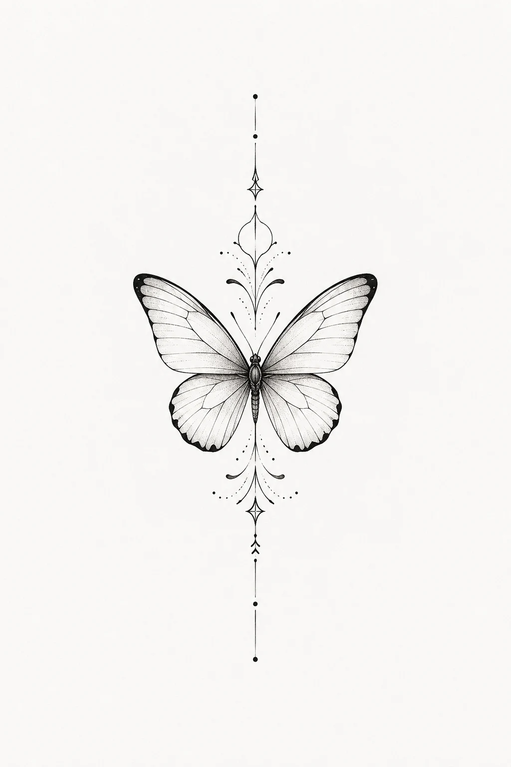 Fine-Line Butterfly Tattoo on the Wrist — fineline butterfly tattoo style outfit