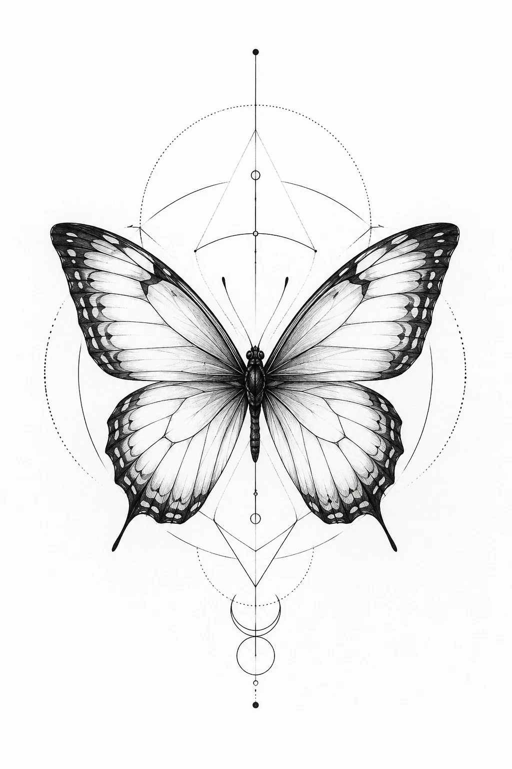 Butterfly Fine Line Tattoo for Men — fineline butterfly tattoo style outfit