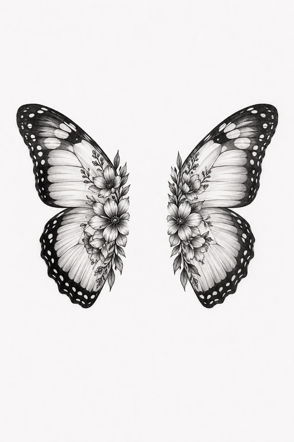 Matching Half Butterfly Tattoos — Half Butterfly Tattoo style outfit