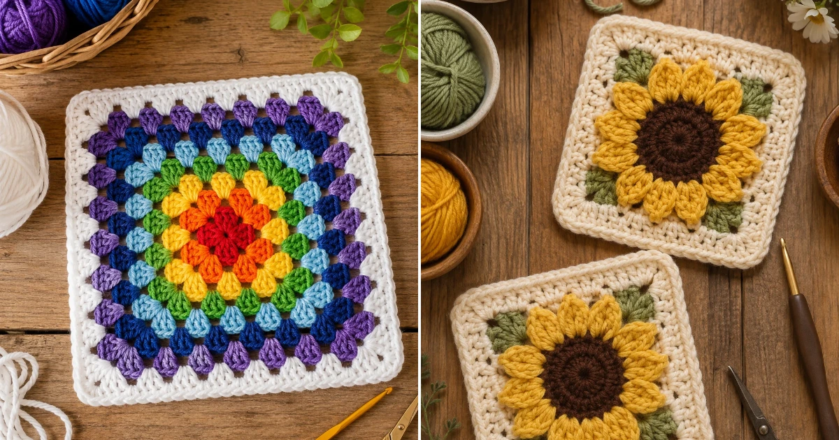 Ideas a crochet granny square pattern: 20 Ultimate DIY ideas a crochet granny square pattern