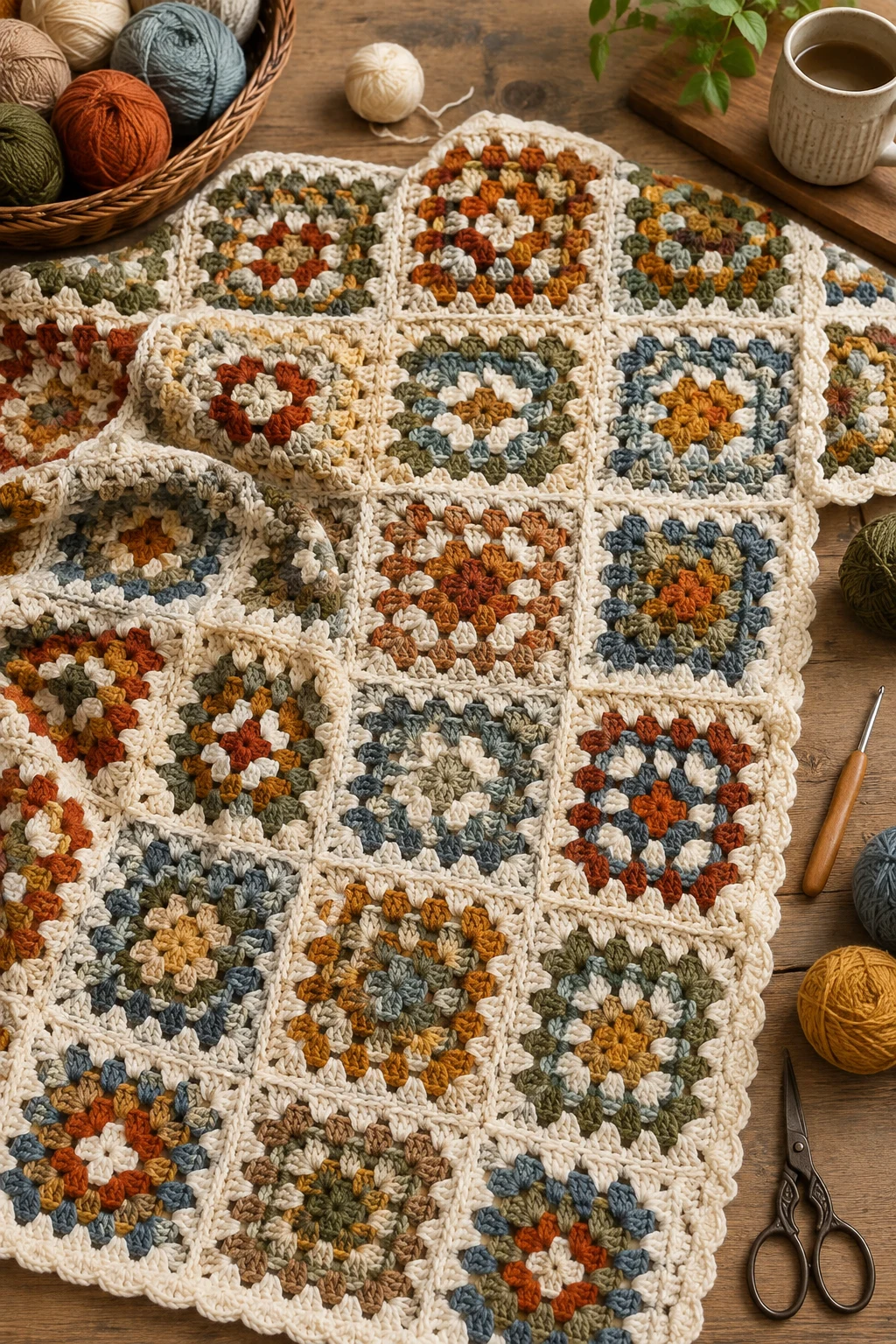 Cozy Cottage Patchwork Blanket — ideas a crochet granny square pattern style outfit