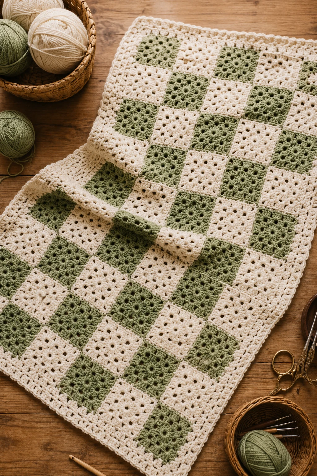 Checkerboard Granny Blanket — ideas a crochet granny square pattern style outfit