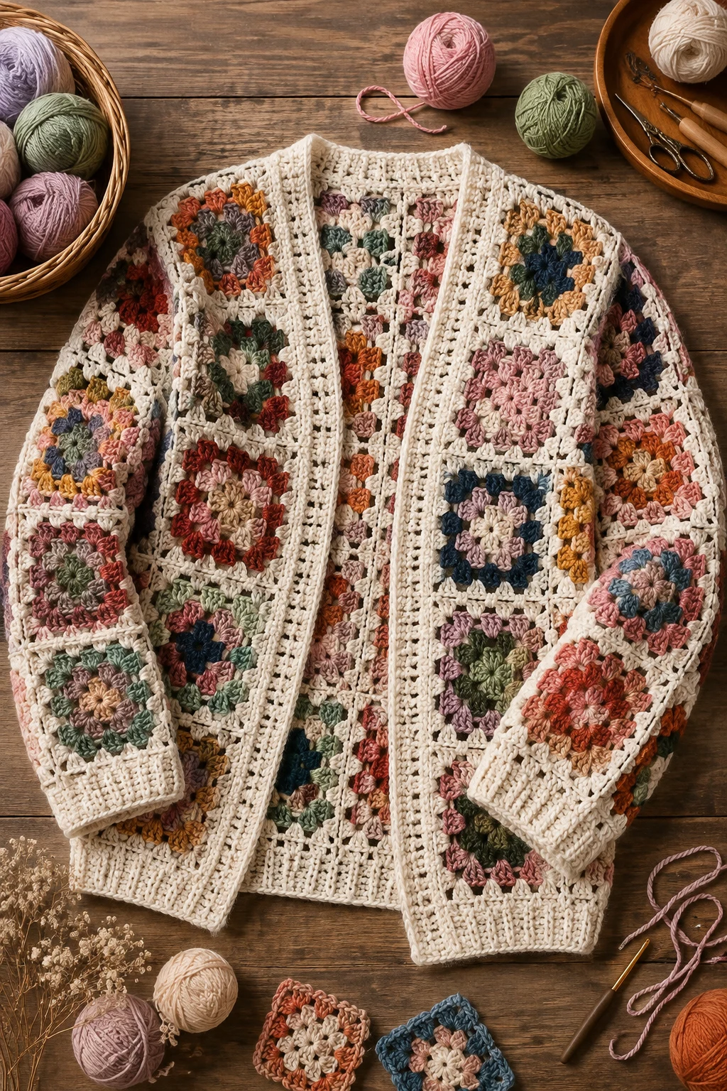 Ideas a Crochet Granny Square Pattern for Stylish Cardigans — ideas a crochet granny square pattern style outfit