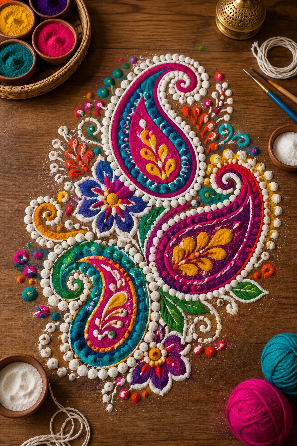 Paisley Party — indian rangoli designs style outfit