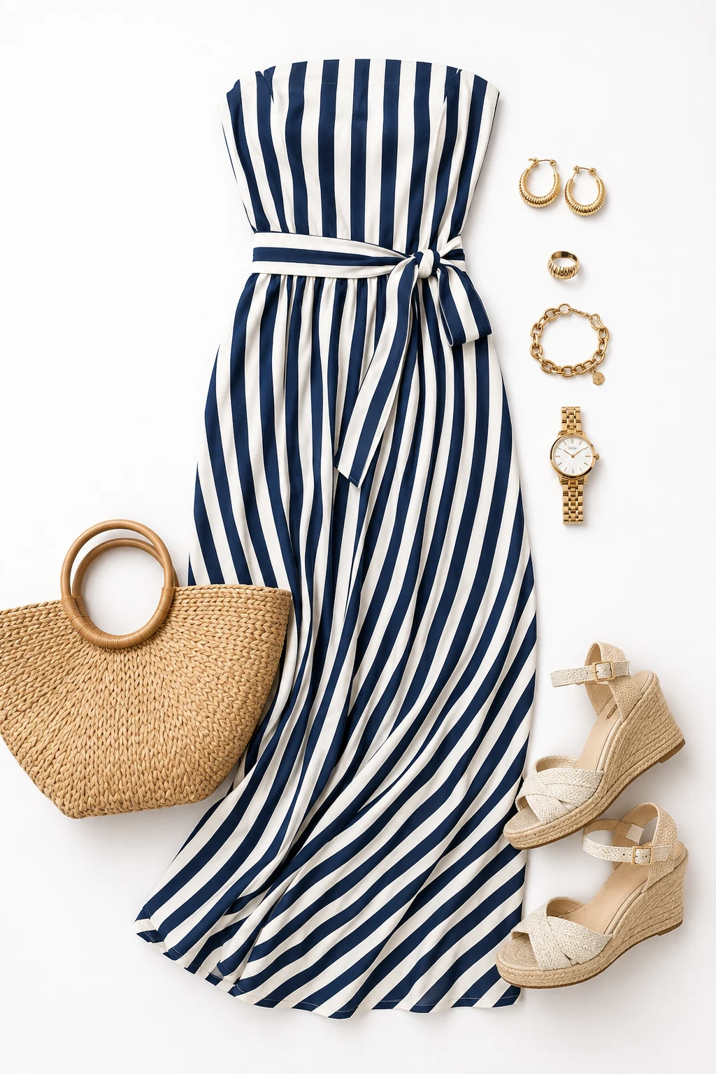 The Striped Maxi With Coastal Energy — Maxi Dress Pattern style outfit