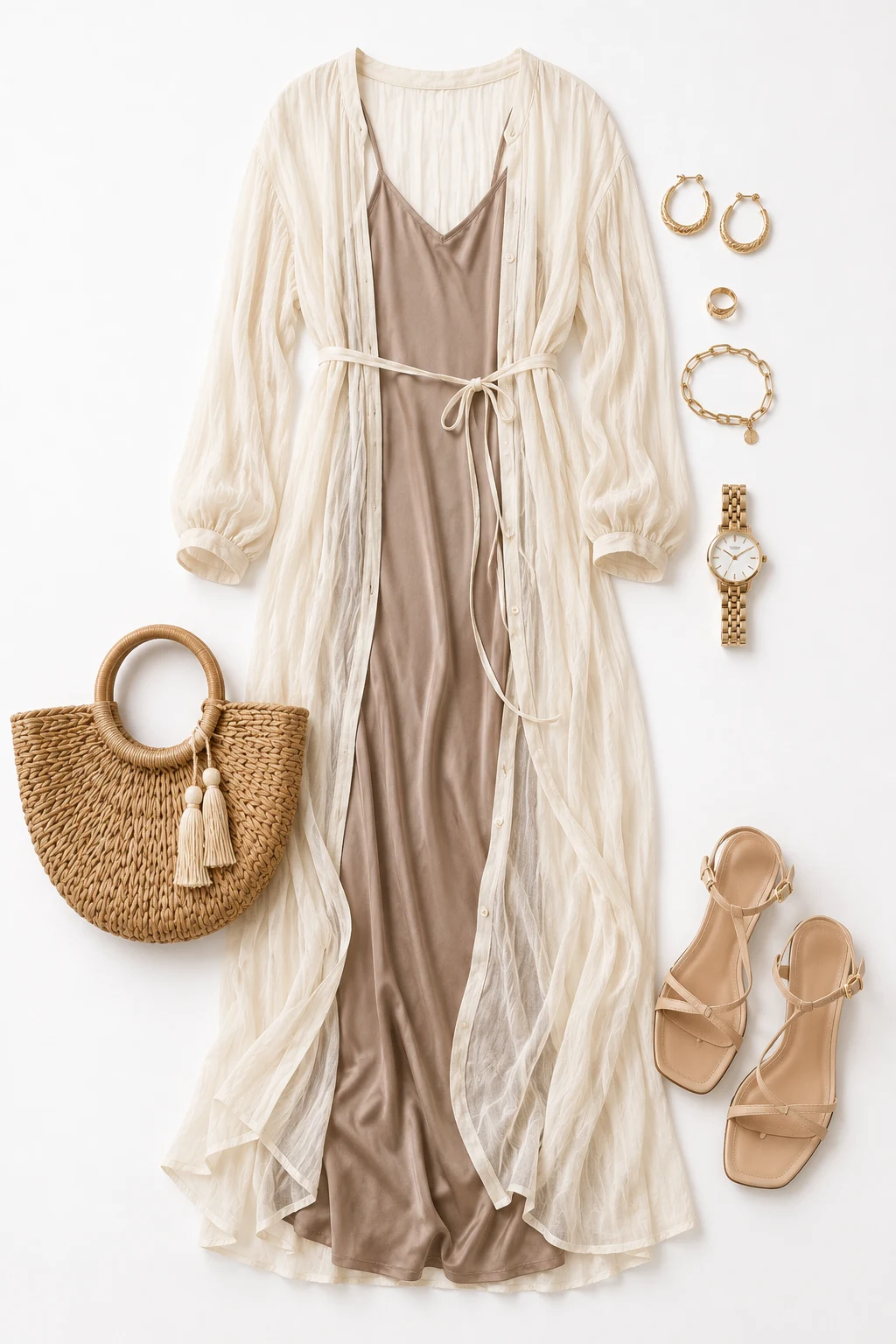 The lightweight Maxi Over a Slip — Maxi Dress Pattern style outfit