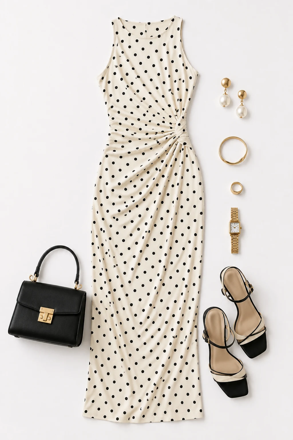 The Polka-Dot Maxi With Retro Charm — Maxi Dress Pattern style outfit