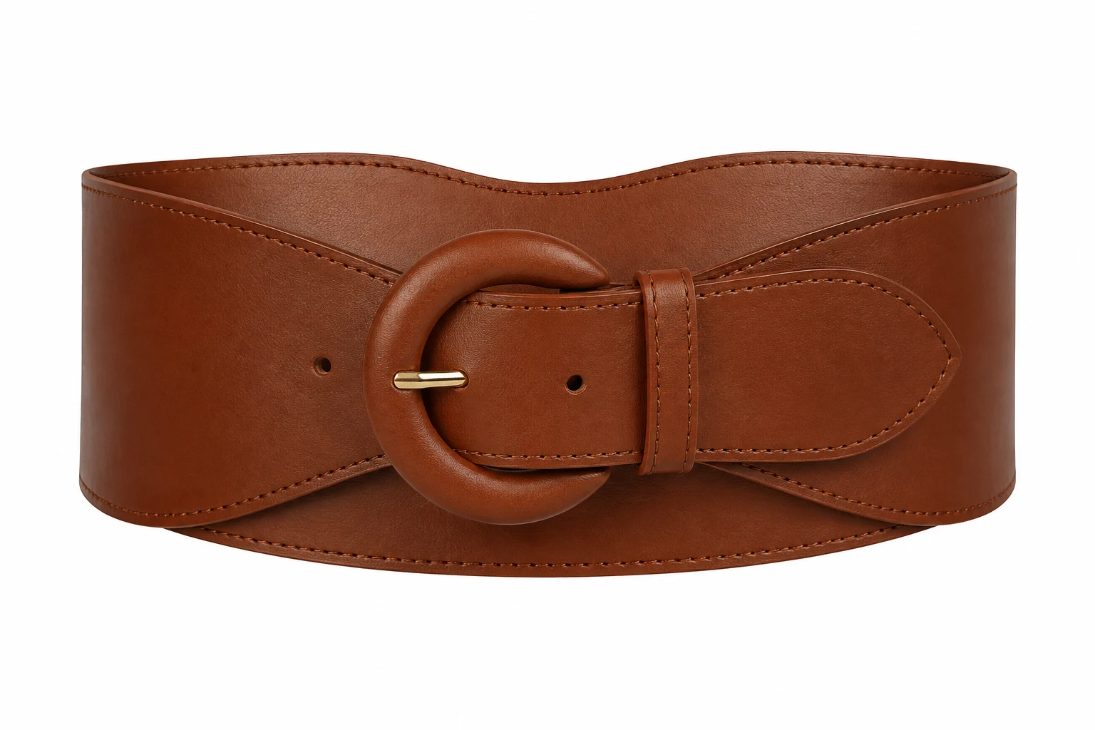 Women's Wide Leather Waist Belt