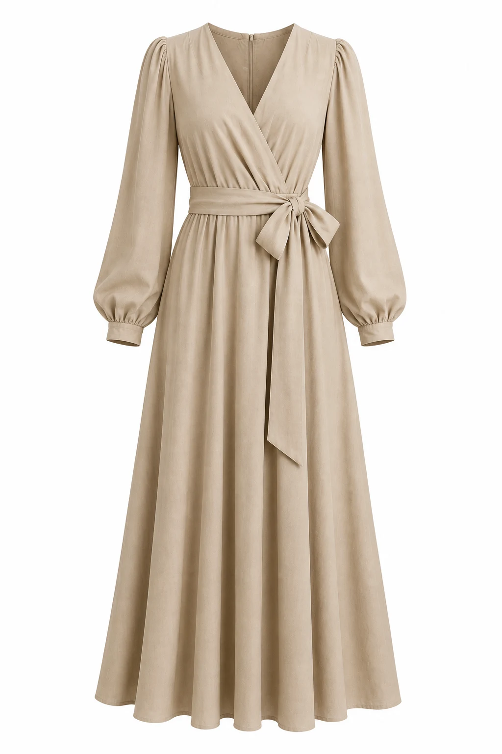 PRETTYGARDEN Women's Belted Long Sleeve Maxi Dress