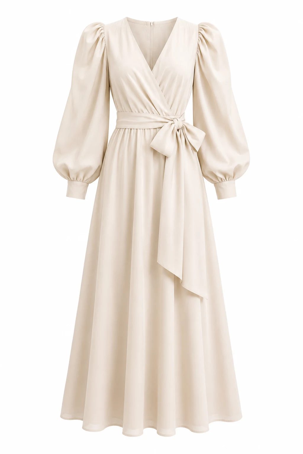 PRETTYGARDEN Women's Puff Sleeve Maxi Dress
