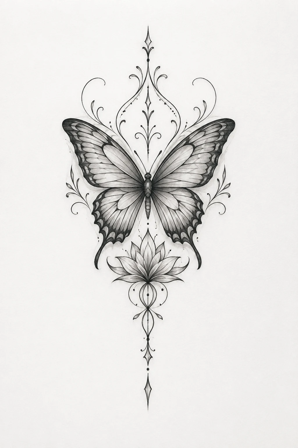Meaningful Butterfly Tattoo on the Neck — meaningful butterfly tattoo style outfit
