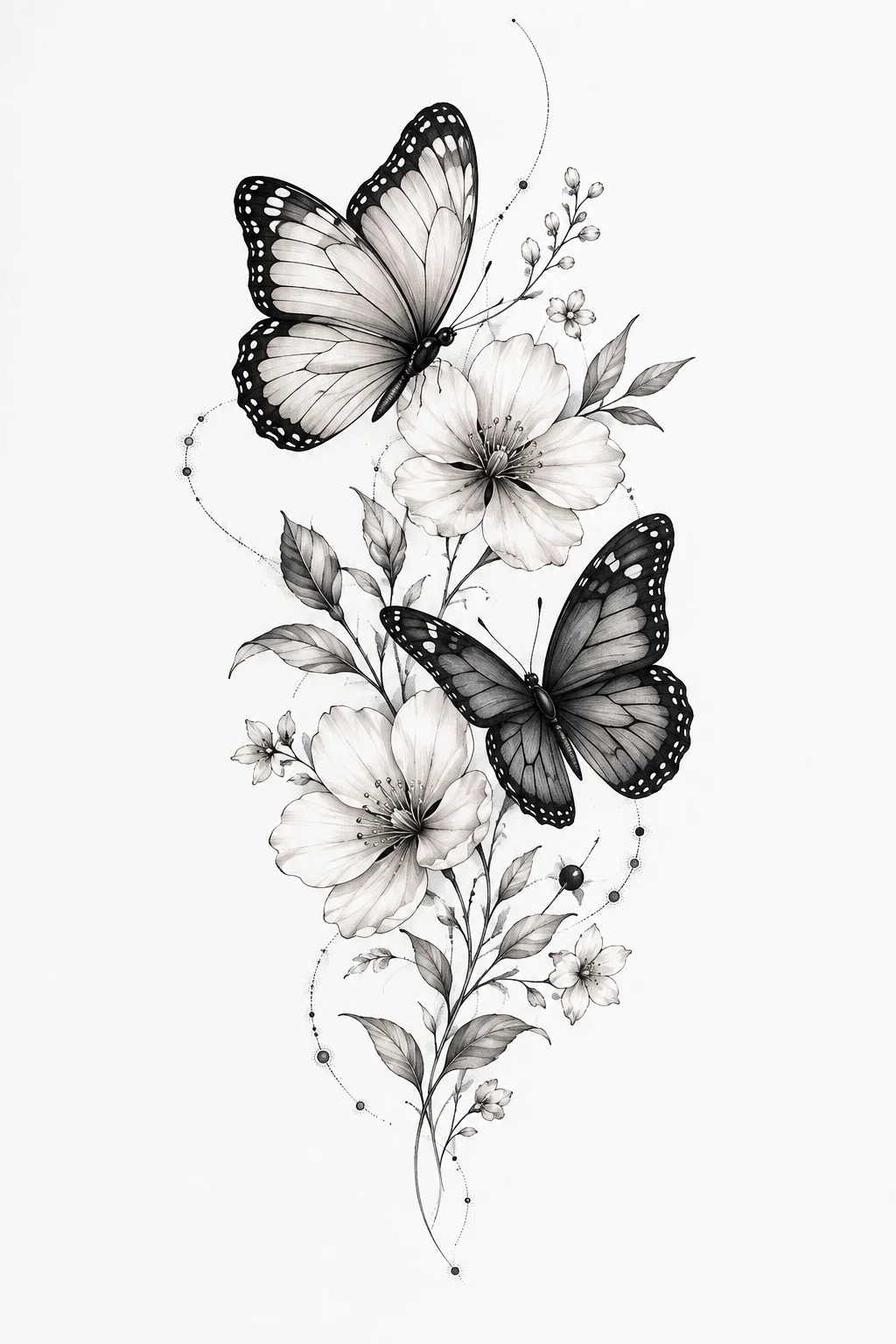 Two Butterflies, Two Stories — meaningful butterfly tattoo style outfit