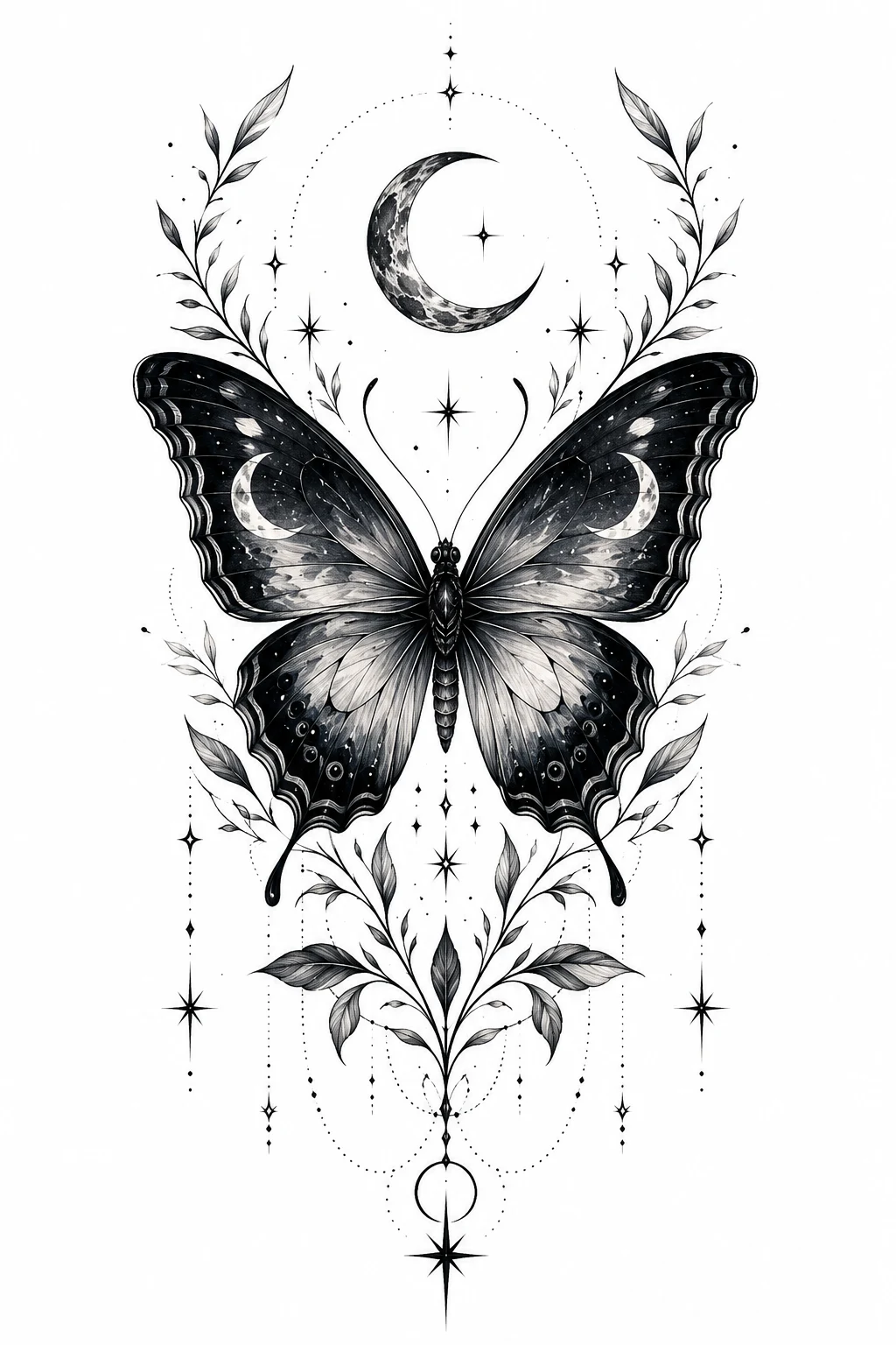 The Butterfly After Dark — meaningful butterfly tattoo style outfit