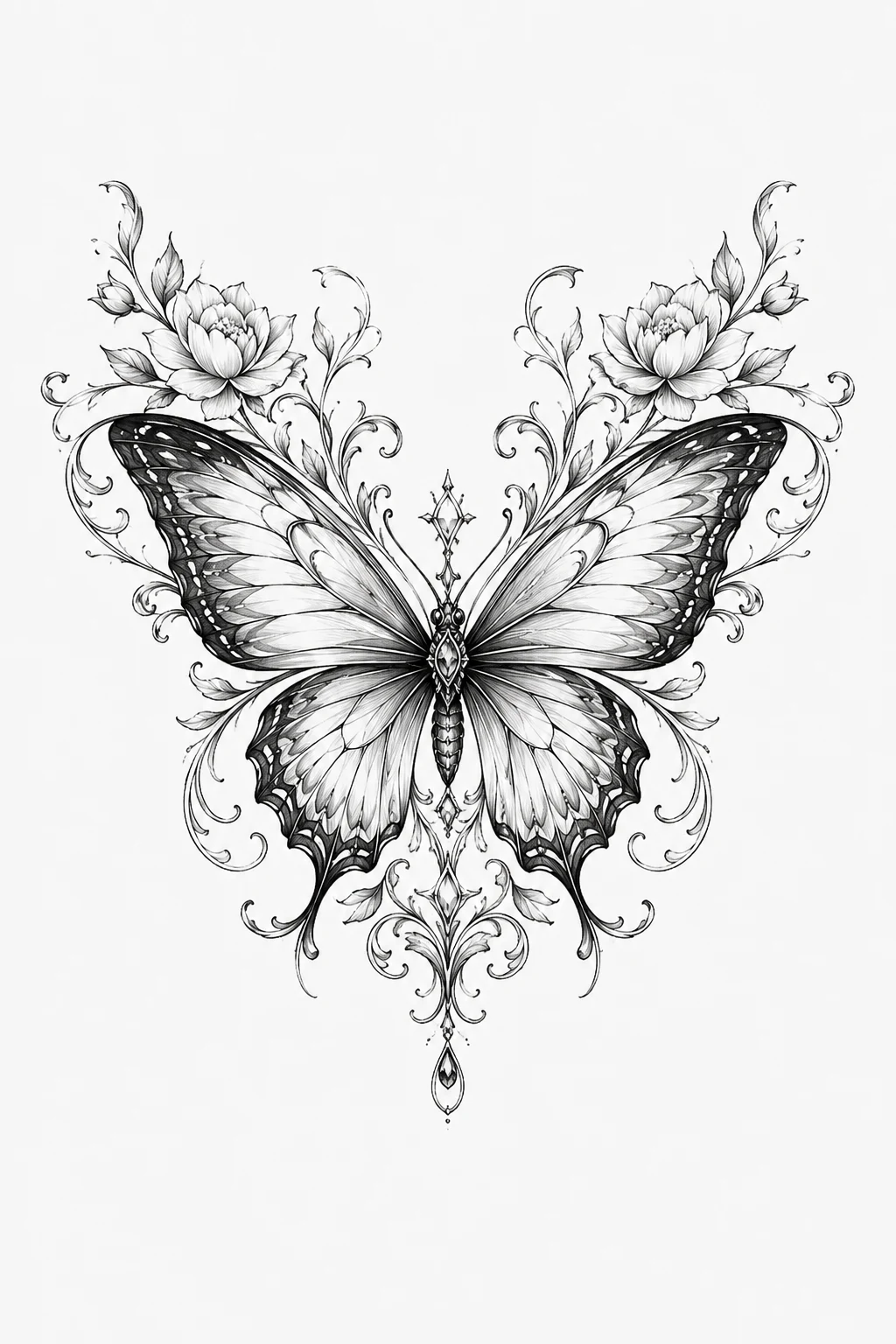 Meaningful Butterfly Tattoo on the Chest — meaningful butterfly tattoo style outfit
