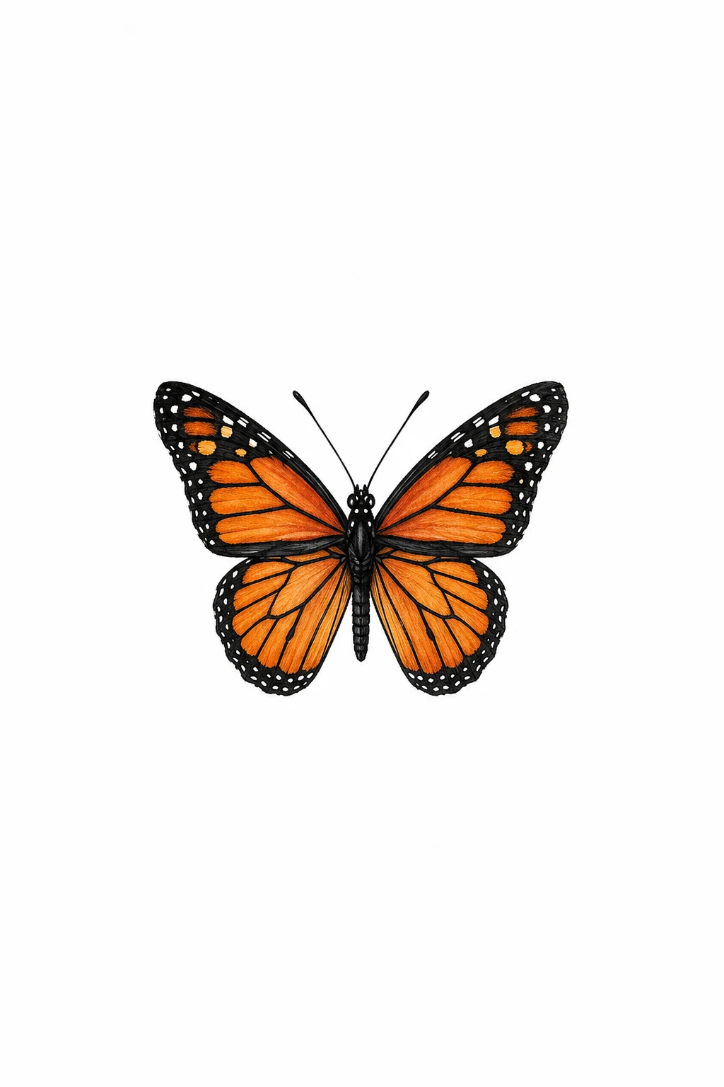 Tiny Monarch-Inspired Butterfly — mini butterfly tattoo style outfit