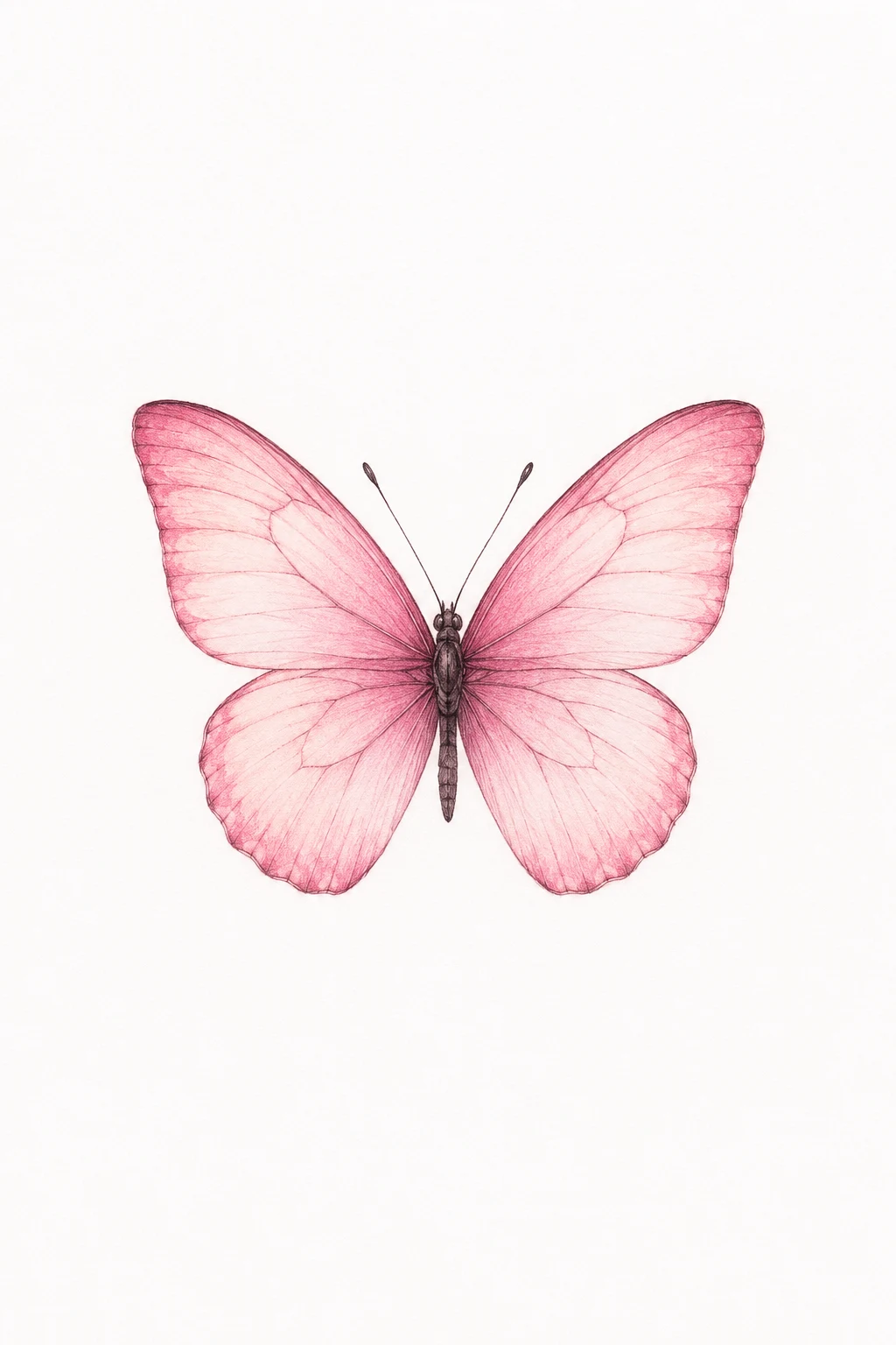 Pastel Pink Butterfly — mini butterfly tattoo style outfit