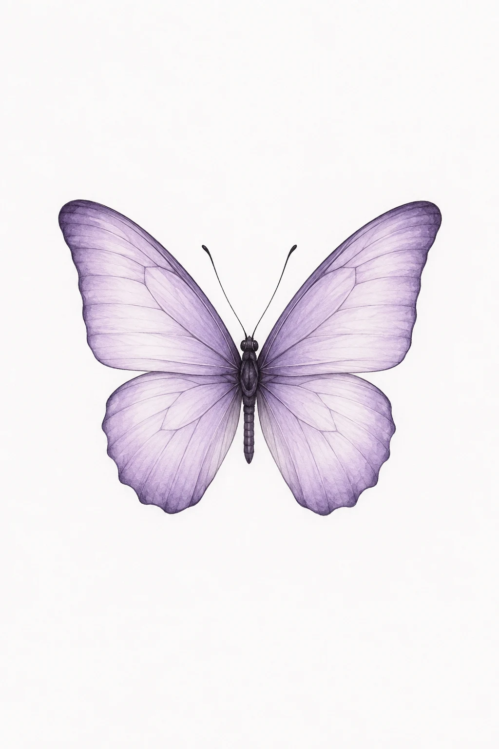 Lavender Butterfly — mini butterfly tattoo style outfit