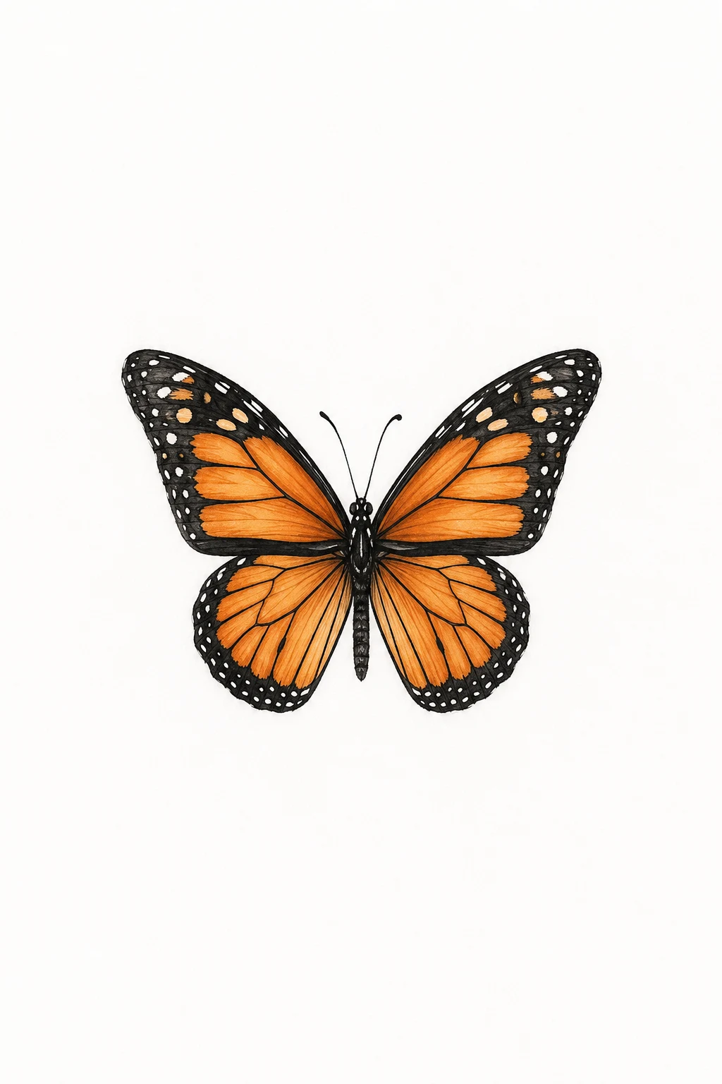 Monarch-Inspired Miniature Butterfly — mini butterfly tattoo style outfit