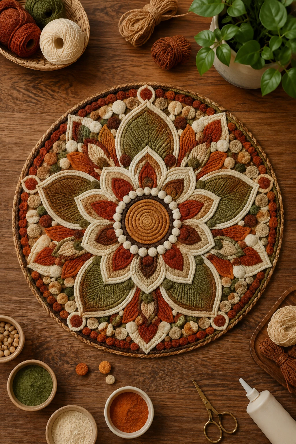 Modern Rangoli Designs in Earthy Tones — modern rangoli designs style outfit