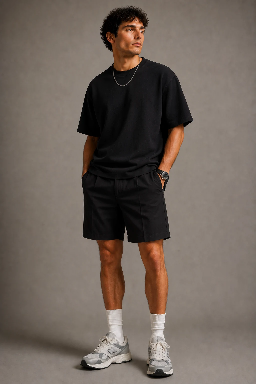 The Minimalist Monochrome Outfit — new balance 9060 outfit men summer style outfit, worn by a stylish man