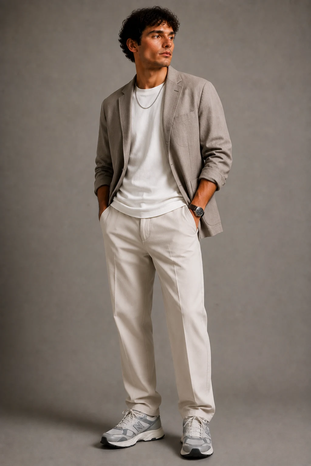 The Casual Blazer Sneaker Flex — new balance 9060 outfit men summer style outfit, worn by a stylish man