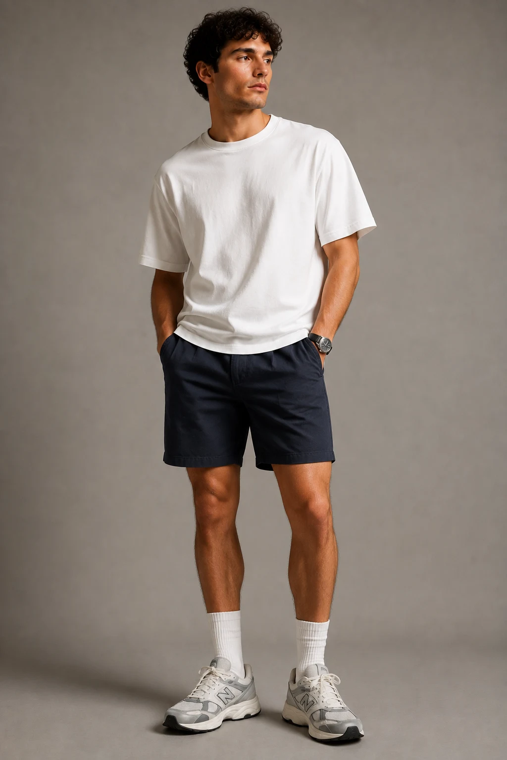 The Summer Shorts Formula — new balance 9060 outfit men summer style outfit, worn by a stylish man