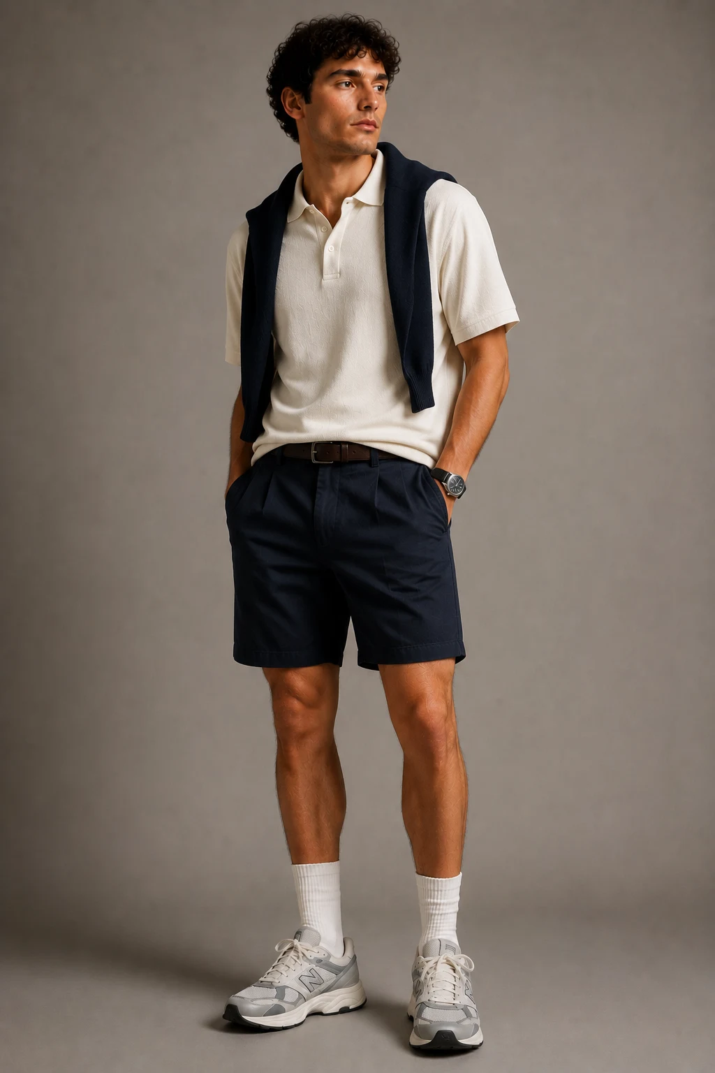 The Preppy Polo Refresh — new balance 9060 outfit men summer style outfit, worn by a stylish man