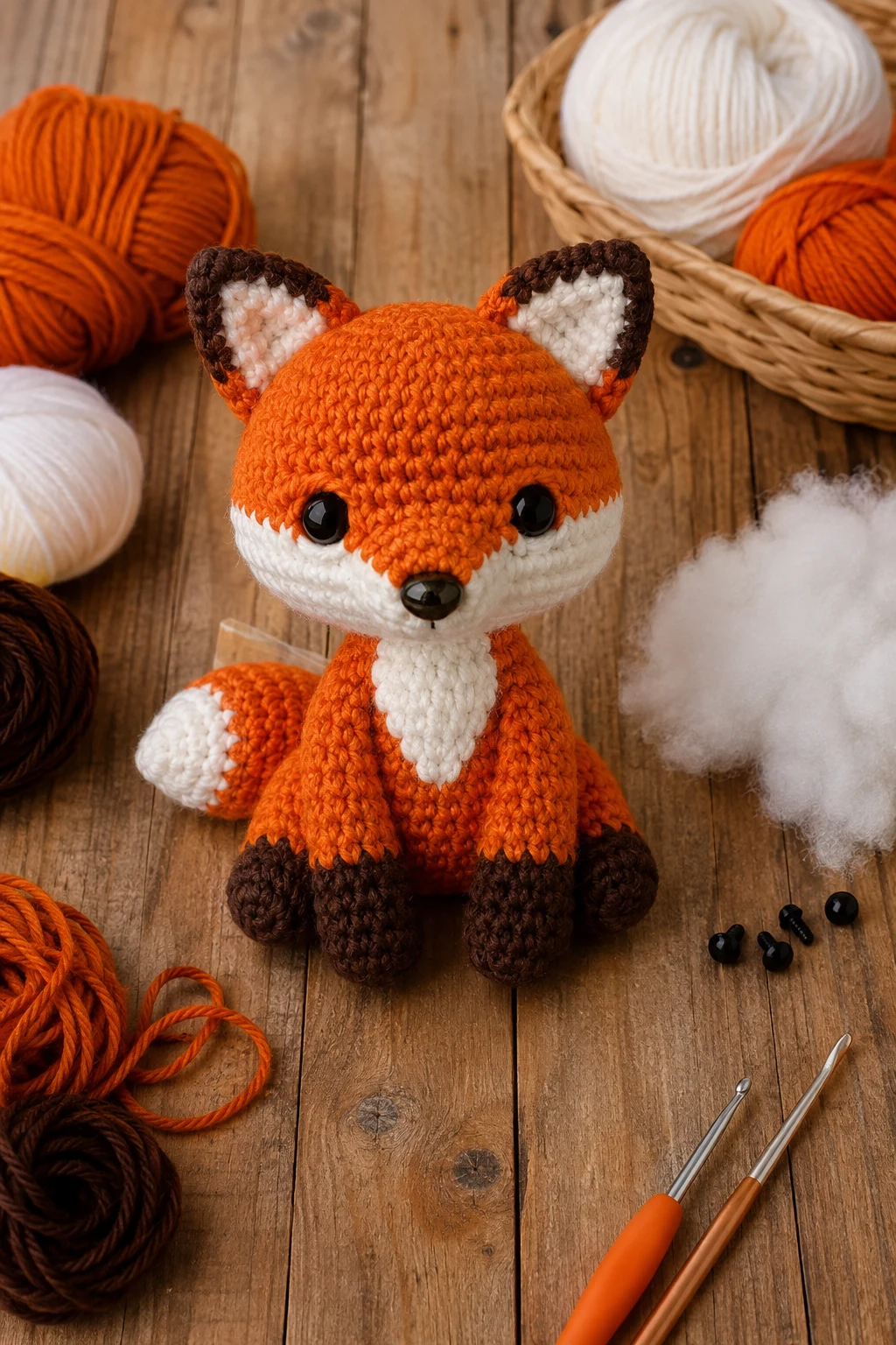 Orange Amigurumi Fox — orange crochet ideas style outfit